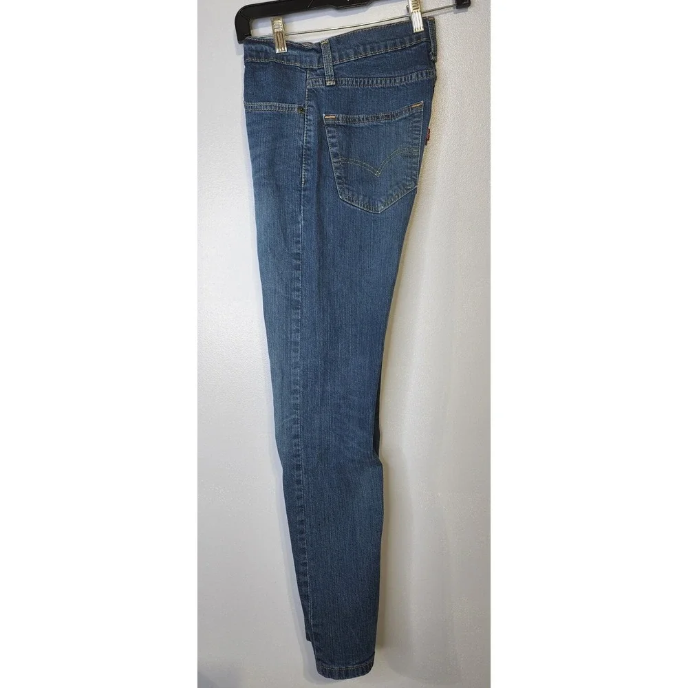 Levi's 502 Taper Fit‎ Mens Actual Size 28x28 Tag (28x32) Medium Blue Denim